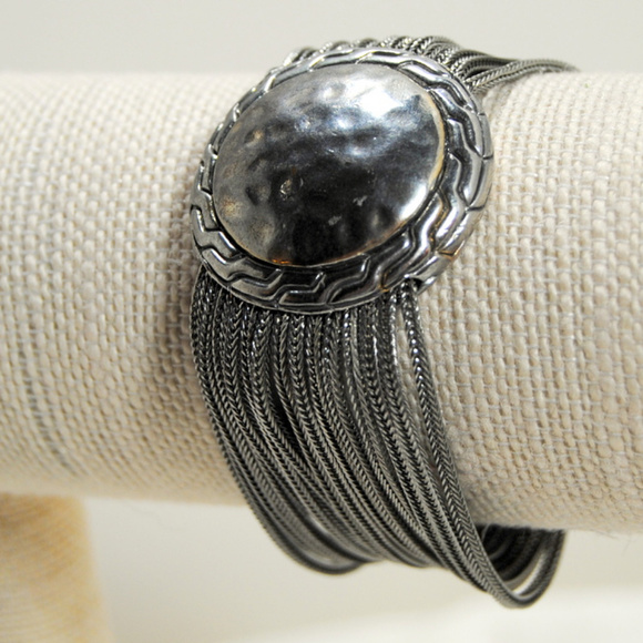 Silver Metal Multi Strands Circular Focal Magnetic - Picture 6 of 6